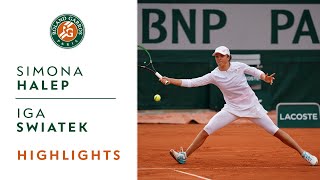 Simona Halep vs Iga Swiatek  Round 4 Highlights I RolandGarros 2020 [upl. by Thury]