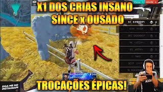 X1 DOS CRIAS  SINCE x OUSADO  INSANO NOVAS REVELAÇÕES  MELHORES CLIPES FREE FIRE [upl. by Nerac]