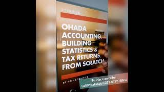 OHADA ACCOUNTING BUILDING STATISTICS amp TAX RETURNS FROM SCRATCH SYSCOHADA ACCOUNTING [upl. by Sew]