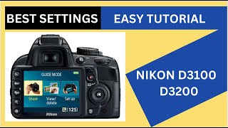 Nikon D3100 amp D3200 Easy Tutorial HindiUrdu Best Settings for Photo amp Video [upl. by Aimo246]