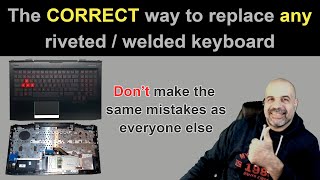 Replace ANY welded  plastic riveted keyboard the CORRECT WAY [upl. by Adnohral]