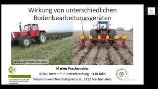 ÖKLWebinar Wirkung von Bodenbearbeitungsgeräten [upl. by Annekim]