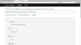 logstash Using the grok debugger [upl. by Noirrad192]