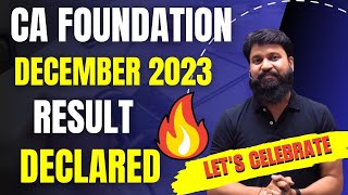 RESULT DECLARED I Lets Celebrate I CA Foundation Dec 2023 Result I CTC Classes [upl. by Eniamaj]