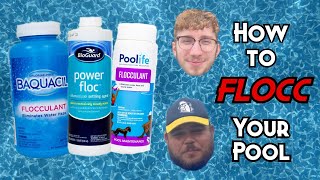 HOW TO FLOCC YOUR POOL  Pool Park Maintenance [upl. by Hildick922]