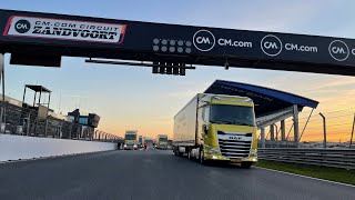 Truckland introduceert de nieuwe generatie DAF trucks op het circuit van Zandvoort [upl. by Dreeda]