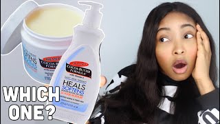 ANSWERING ALL YOUR QUESTIONS about PALMERS COCOA BUTTER LOTION vrs PALMERS COCOA BUTTER CREAM [upl. by Ennovahs]