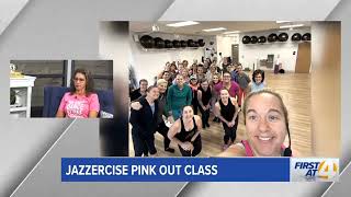 Jazzercise Pink Out Class [upl. by Tteltrab927]