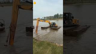 Amphibious equipment explore hitachi excavator automobile construction jcb bulldozer [upl. by Eenahc]