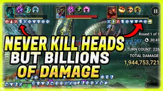 ABUSING THE HYDRA MECHANICS NEVER KILL A HEADBILLIONS OF DAMAGE YANNICALOKI RAID SHADOW LEGENDS [upl. by Obellia]