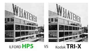 ILFORD HP5 PLUS vs Kodak TRIX  Hasselblad 503 CW [upl. by Sicular]