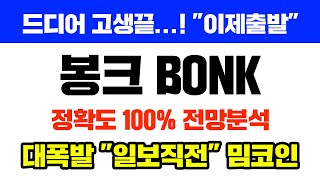 봉크 BONK 긴급 10월 바닥매수 가능한 밈코인 이제 진짜 출발합니다 정확도 100 차트분석 영상 필수시청 코인시황 [upl. by Warthman653]