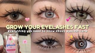 GROW LASHES IN 7 DAYS Natural Eyelash Growth Secrets Revealed 👁️✨ [upl. by Ernald]