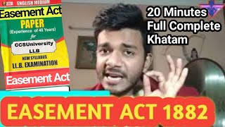 What is Easement under Indian Easement Act 1882  section 4 easement act 1882  easement act 1882 [upl. by Sjoberg]