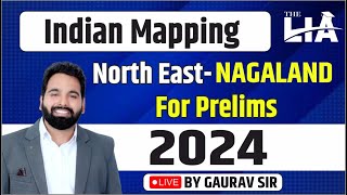 Indian Mapping North east NAGALAND on India Map भारत का मानचित्र  By Gaurav Sir [upl. by Kilk986]