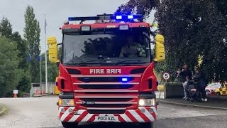 Poynton pump turnout from station open day Cheshire fire and rescue service [upl. by Aissilem]