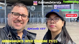 Abbonamento inter 20242025 di sansiro stadium milan italia [upl. by Annodam572]