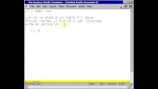 Getting Started with Duxbury Braille Translator  Statewide Vision Resource Centre [upl. by Arvell596]