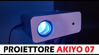 RECENSIONE Mini proiettore Akiyo 07  un proiettore piccolo ma di qualità [upl. by Naaitsirhc]