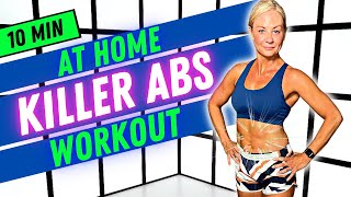 10 MIN TONED ABS Workout The BEST Exercises For FLAT STOMACH DO THIS ANYWHERE [upl. by Tenrag760]