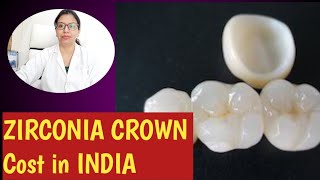 Zirconia Crown  Zirconia crown cost in India [upl. by Cutler]