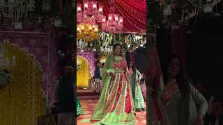 Brides Cutest Dance Performance at Her Own Mehndi Ceremony [upl. by Notsej]