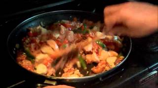 How I cook Paella with chicken and prawns [upl. by Tebor]