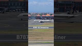 Singapore Airlines B78710 Dreamliner at Bali Airport aviation airplane planespotting fyp [upl. by Stodder]