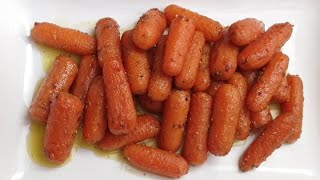 Honey Garlic And Herb Oven Roasted Carrots [upl. by Alhahs]