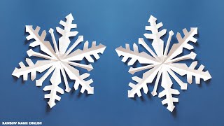 Tutorial Fiocchi di neve con la carta  DIY Paper Snowflakes [upl. by Chicky34]