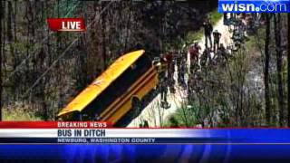 Bus Goes Off Roadway In Washington Co [upl. by Johnathon]