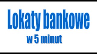 Lokaty bankowe procent składany w 5 minut [upl. by Tnomel]