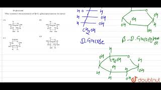 The Fischer presentation of Dglucose is given below The correct structures [upl. by Anatlus]