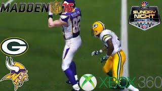 Madden 16 Week 11 Green Bay Packers VS Minnesota Vikings 2024 [upl. by Tamanaha]