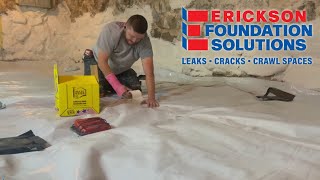 Encapsulating and Waterproofing a Dirt Floor Crawl Space [upl. by Ssepmet]