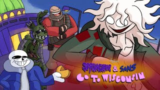 Springtrap amp Sans Go to Wisconsin  Chapter 1 End Cutscene  Nagito Komaeda Boss Battle [upl. by Rutherfurd79]