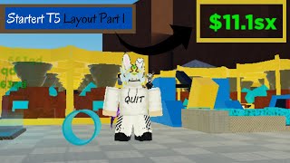 Factory Simulator  Starter T5 Layout  Roblox [upl. by Ellekram624]