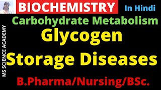 Glycogen Storage DiseaseBiochemistryBPharmacyBScNursingIn Hindi [upl. by Yeclek]