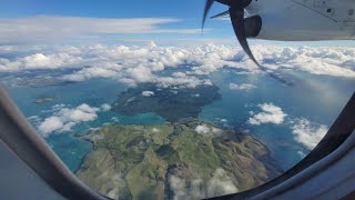 Landing Auckland AKL Dash 8300 [upl. by Kreda]