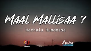 Hachalu Hundessa Maal Mallisaa  Lyrics Video New Oromo Music 2021 [upl. by Kingsley434]