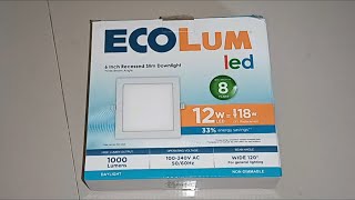 ecolum led 12w installation guide [upl. by Ecirahs634]