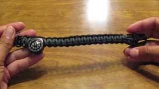 Super Easy Two Tone Paracord Bracelet w Buckles Tutorial [upl. by Yarased784]