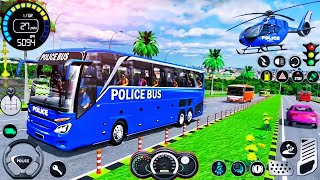 Police Bus Driving Simulator  Ultimate Cop Bus Prisoner Transporter Driver  Android GamePlay 2 [upl. by Aicilf272]