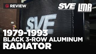 19791993 Fox Body Mustang SVE Black Aluminum Radiator  Review [upl. by Eloken438]