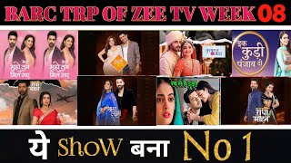 Zee TV All Shows Trp of This Week  Barc Trp Of Zee TV  Trp Report Of Week 08 [upl. by Enamrahc491]