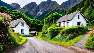 Driving in SWISS  Walenstadt  One of the most beautiful Village in Switzerland 4K [upl. by Zach]