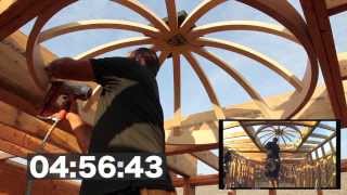 Dome Ceiling Construction in 4 minutes and 58 seconds Universal Dome Kit [upl. by Korenblat]