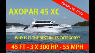 Axopar 45 XC  Probably the best weekender in the world An adventure boat sporty and comfortable [upl. by Akeenat]