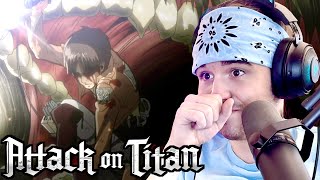 Eren is Dead  Attack On Titan 1x5 FIRST TIME REACTION [upl. by Ehsrop546]