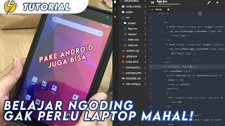 Tutorial Cara Coding Pakai HP Android Dasar dan Mudah Semua Bisa Ngoding coding android html [upl. by Amikehs]